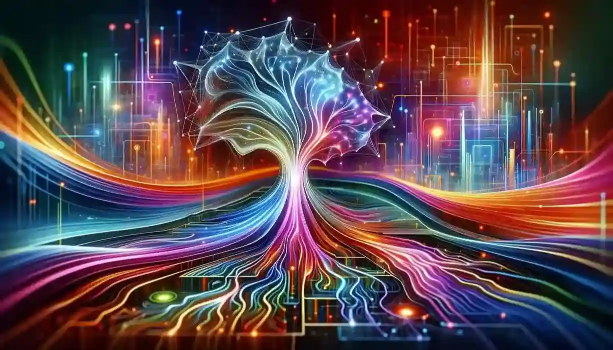 A illustration of a Diffusion Model being trained